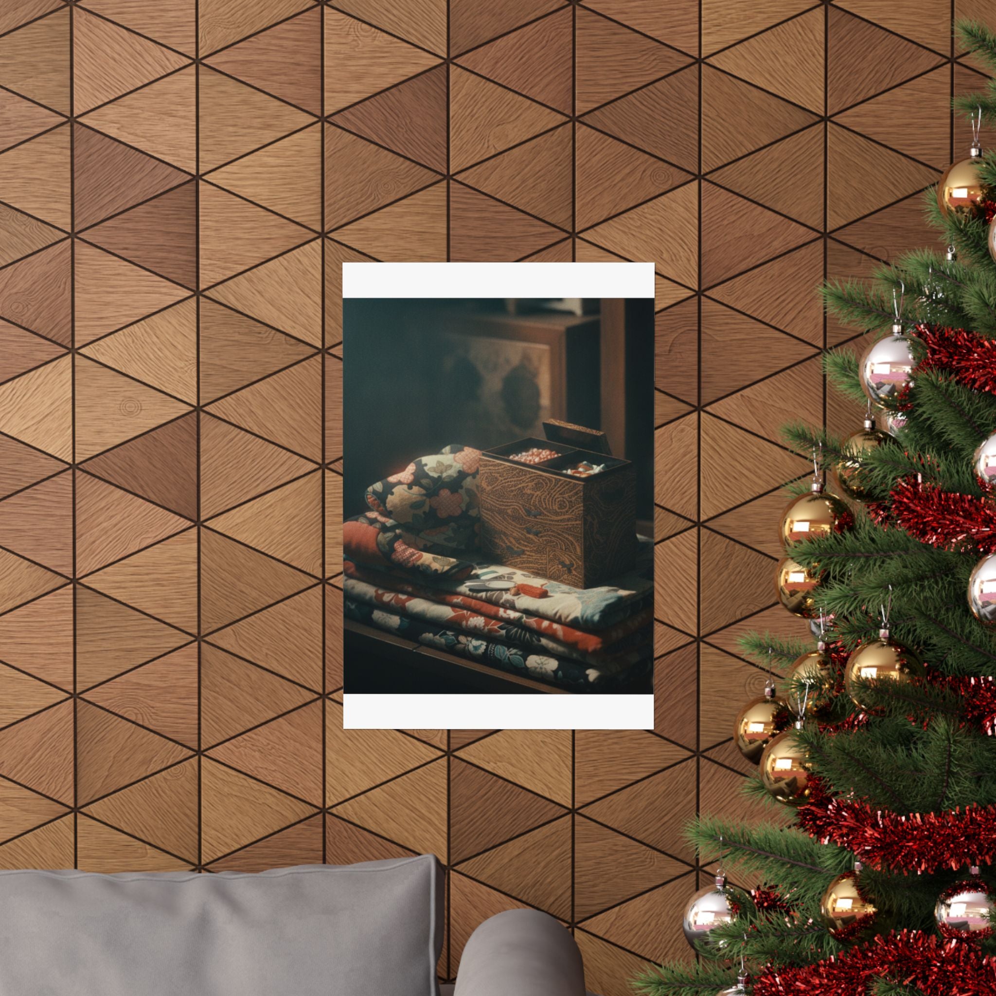 Cinematic — Lady'S Work-Box And Bed Clothing — Matte Poster