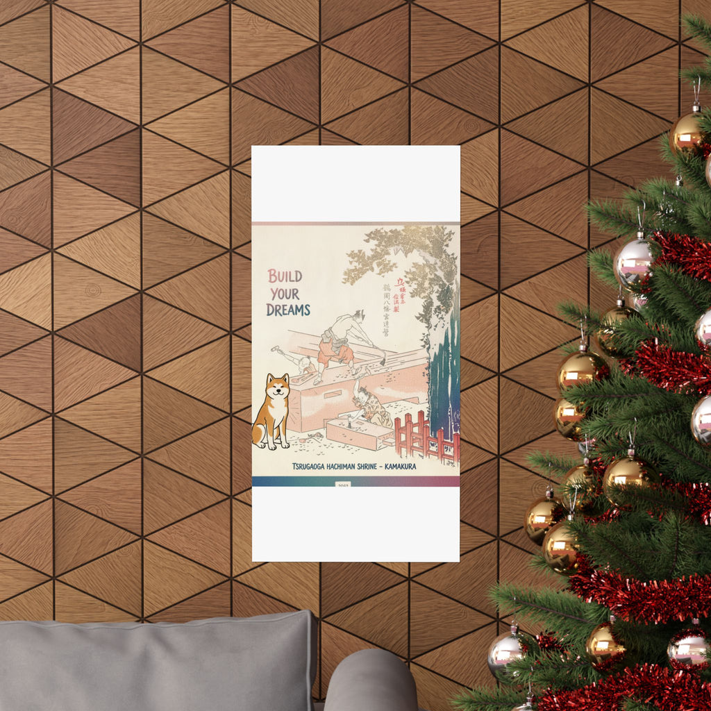 Affirmation — History Of Kamakura: Building Tsurugaoka Hachiman Shrine — Matte Poster