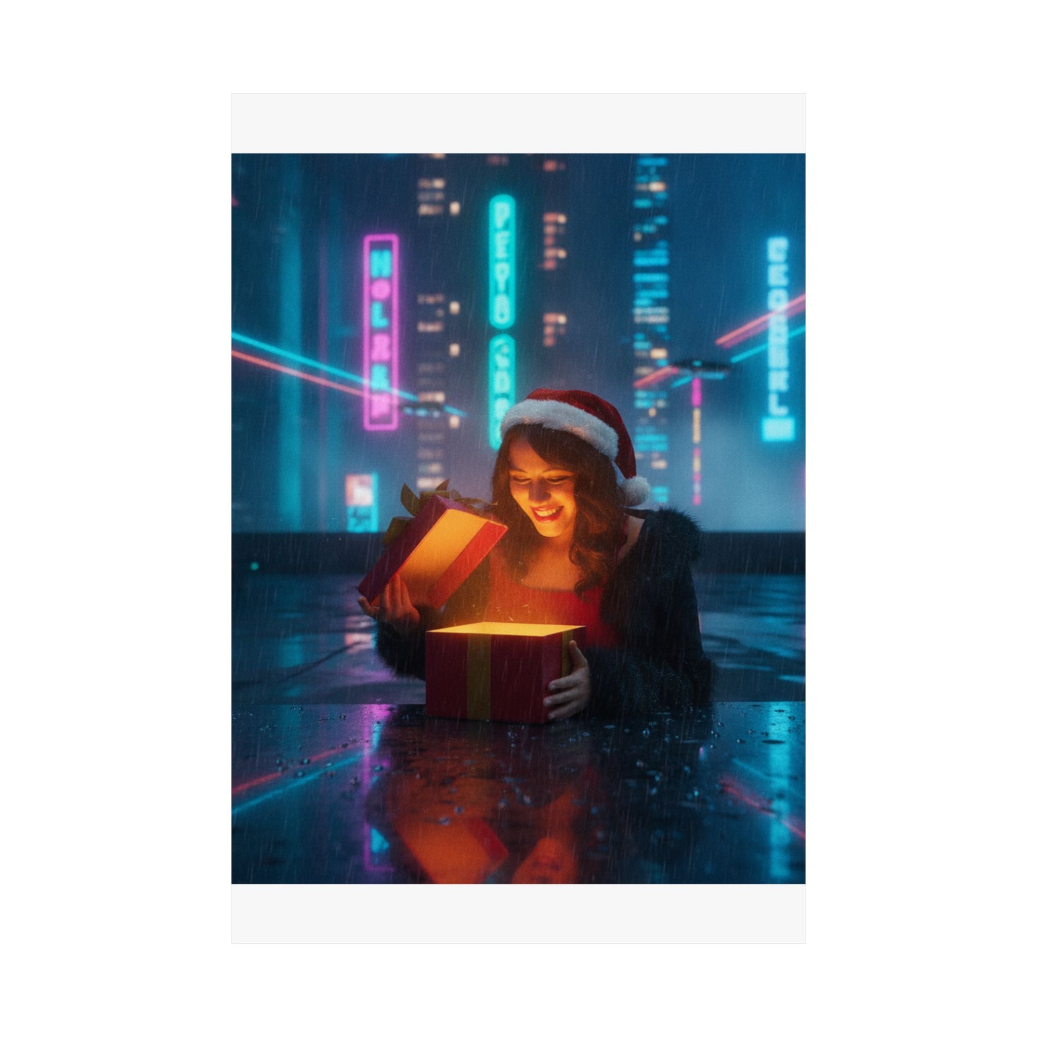 Neon Noir — Person — Matte Poster