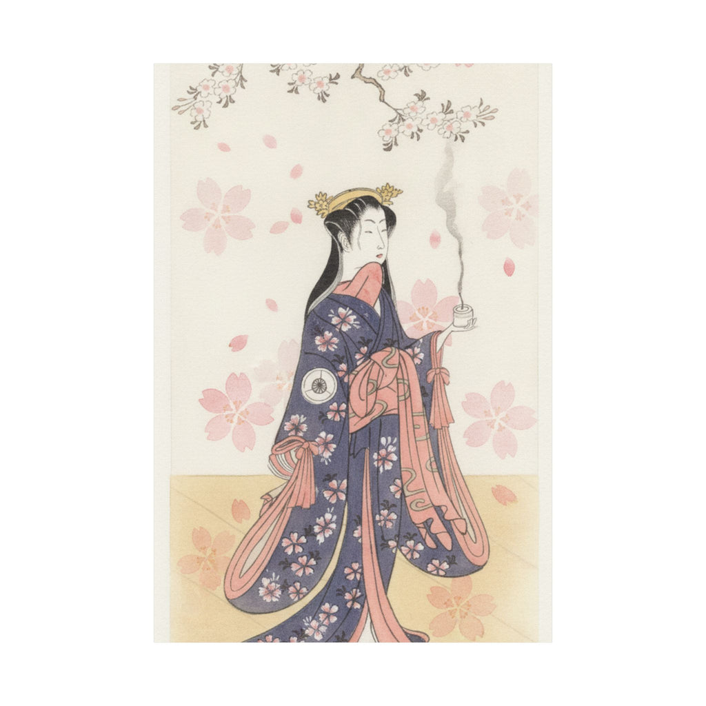 Watercolor — The Actor Iwai Hanshirō Iv As Sakura Hime, The Cherry Princess — Matte Poster