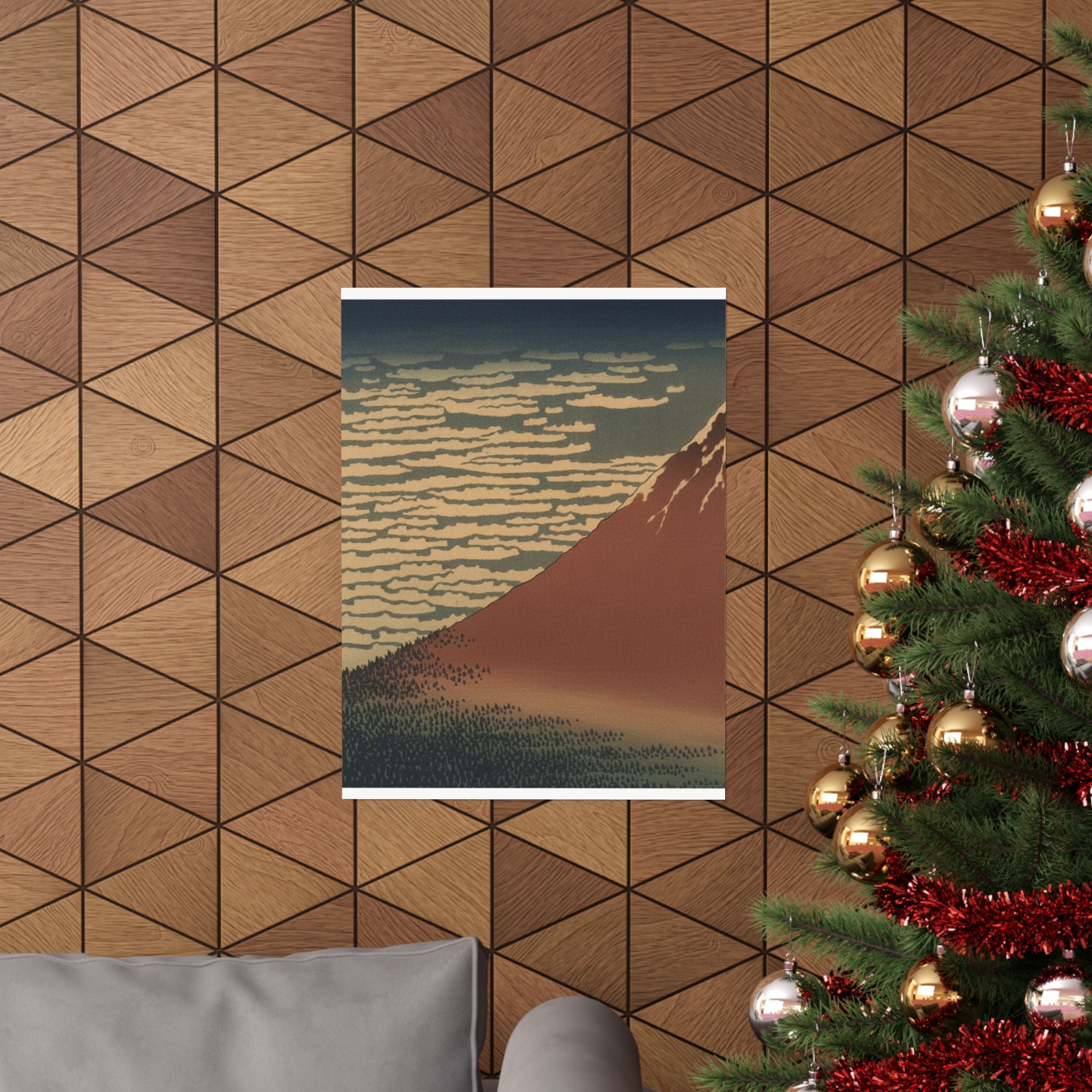 Scenic Nature — South Wind, Clear Sky (Gaifū Kaisei), Also Known As Red Fuji, From The Series Th — Matte Poster