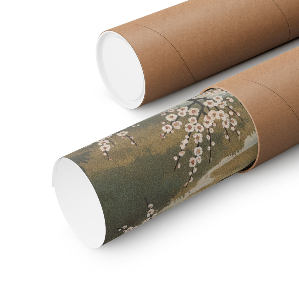 Scenic Nature — Plum Tree In Blossom — Matte Poster
