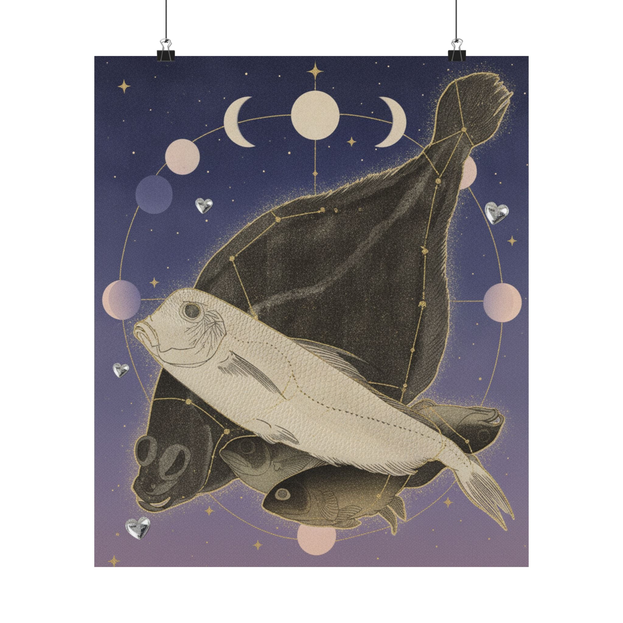 Celestial — Flounder And Other Fishes — Matte Poster