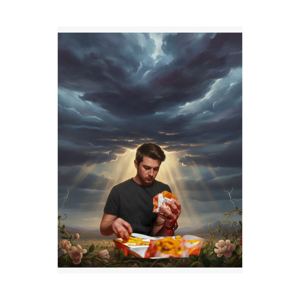 Dramatic Storm — Person — Matte Poster
