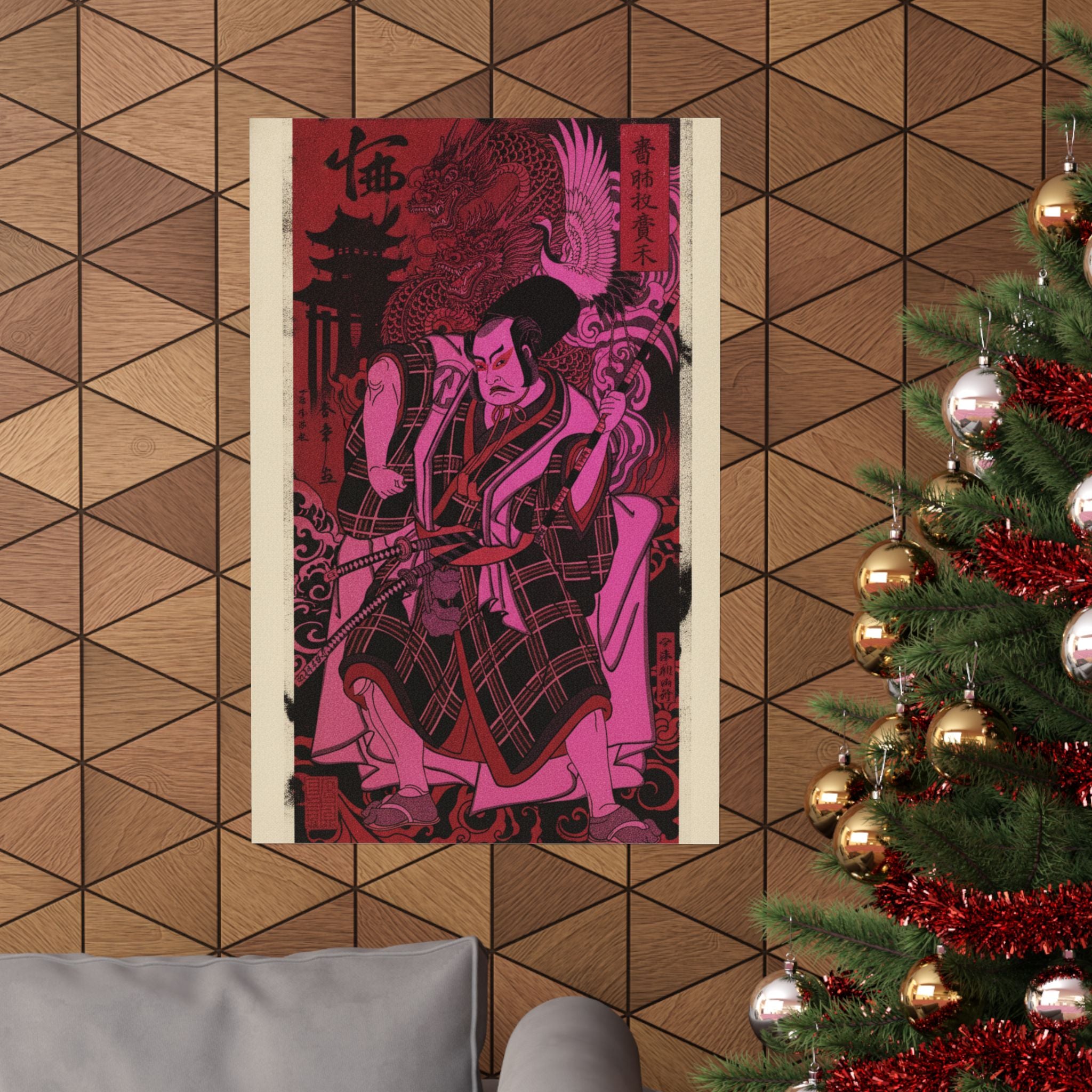 Japanese Street — The Actor Nakamura Sukegorō Ii As A Samurai Disguised As A Shichō Or Attendant A — Matte Poster