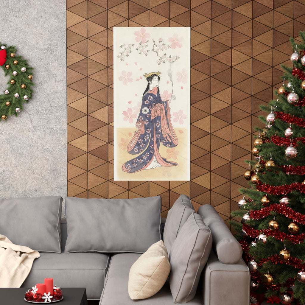 Watercolor — The Actor Iwai Hanshirō Iv As Sakura Hime, The Cherry Princess — Matte Poster