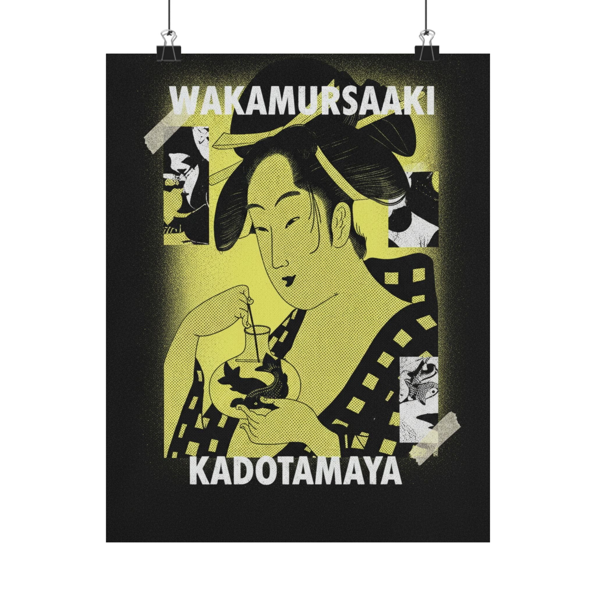 Streetwear Collage — Wakamurasaki Of The Kadotamaya — Matte Poster