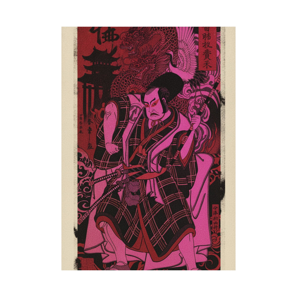 Japanese Street — The Actor Nakamura Sukegorō Ii As A Samurai Disguised As A Shichō Or Attendant A — Matte Poster