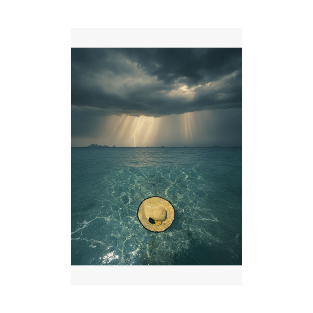 Dramatic Storm — Hat — Matte Poster