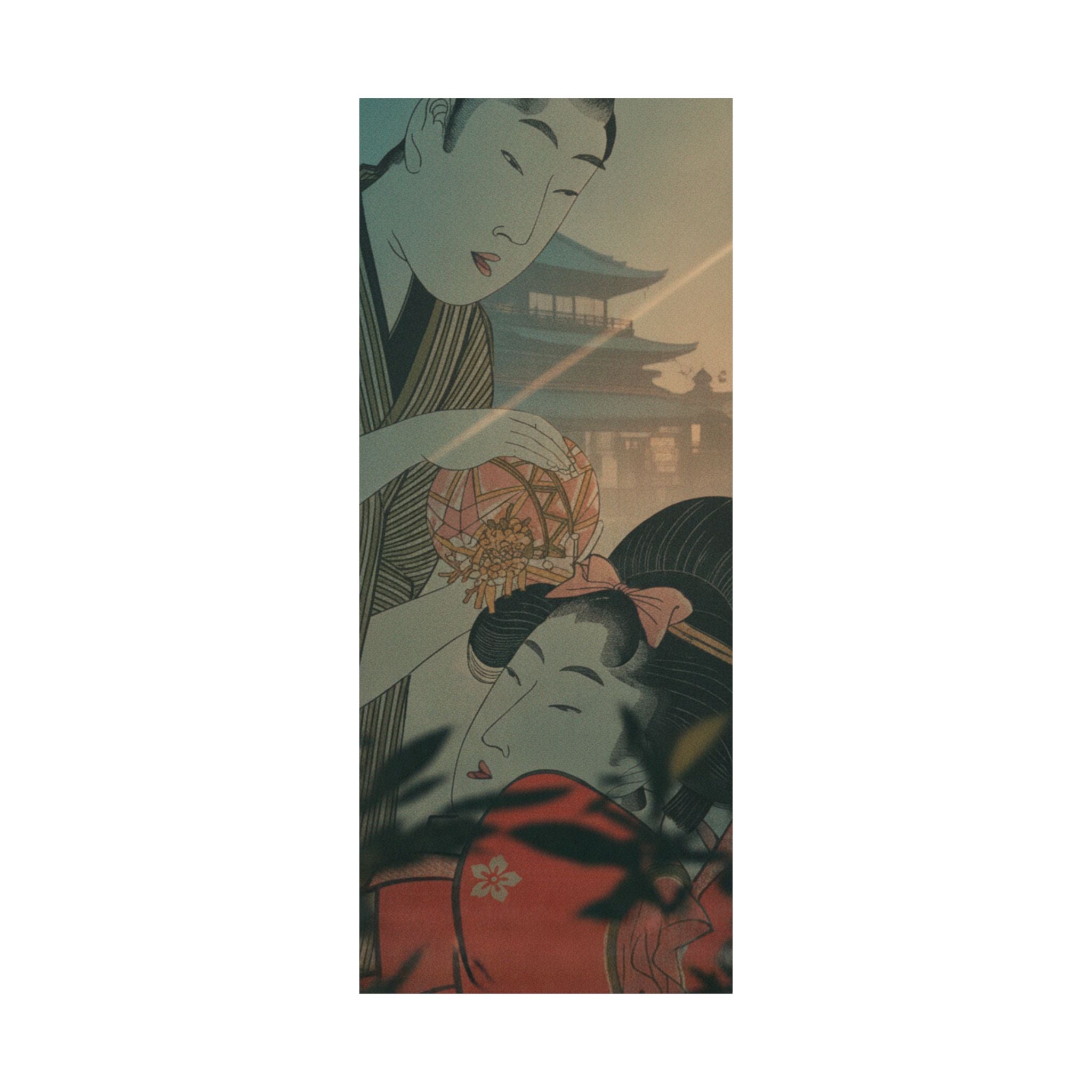 Cinematic — Man And Young Woman With A Ball — Matte Poster