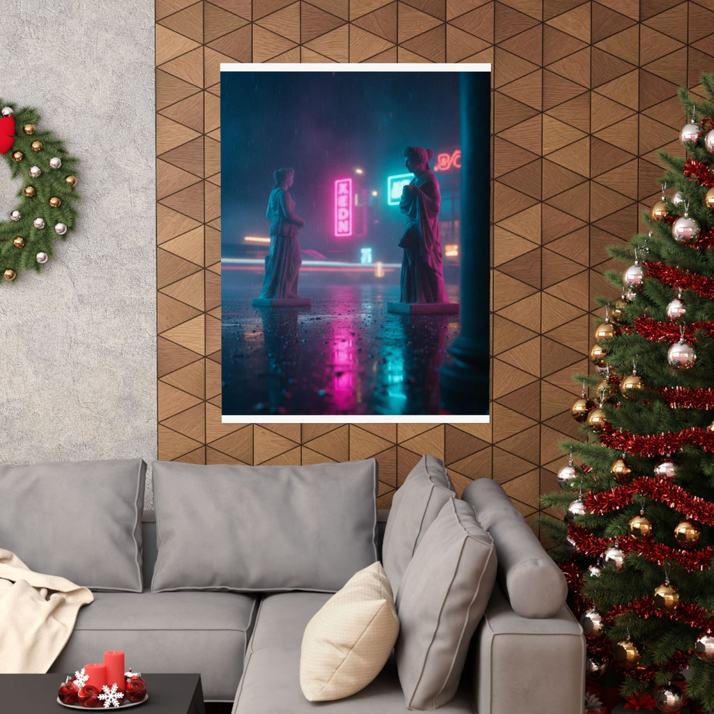 Neon Noir — Person — Matte Poster