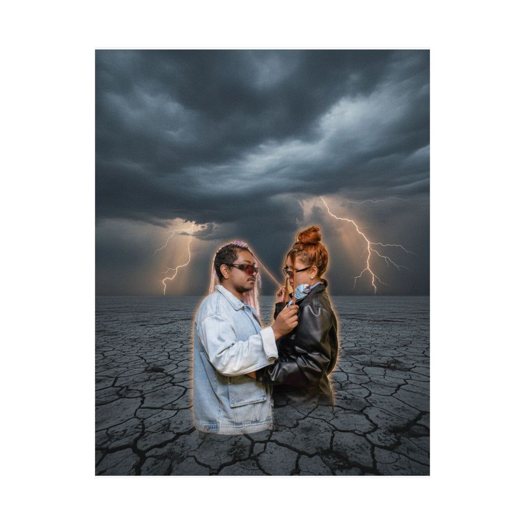 Dramatic Storm — Person — Matte Poster