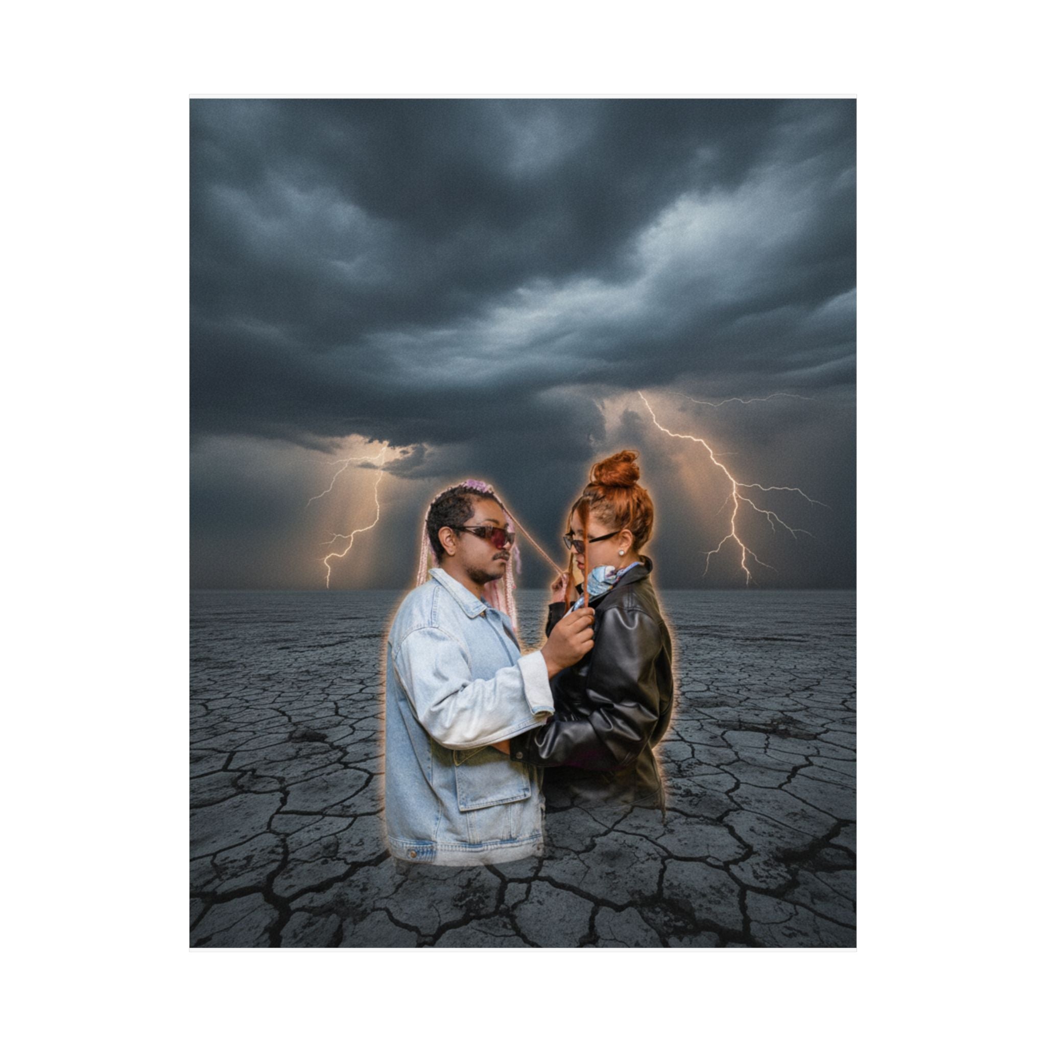 Dramatic Storm — Person — Matte Poster