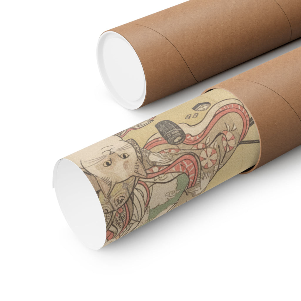 Botanical — Four Oiran Of The House Called Kadokana-Ya Playing The Game Of Ko-Awase (Incense — Matte Poster