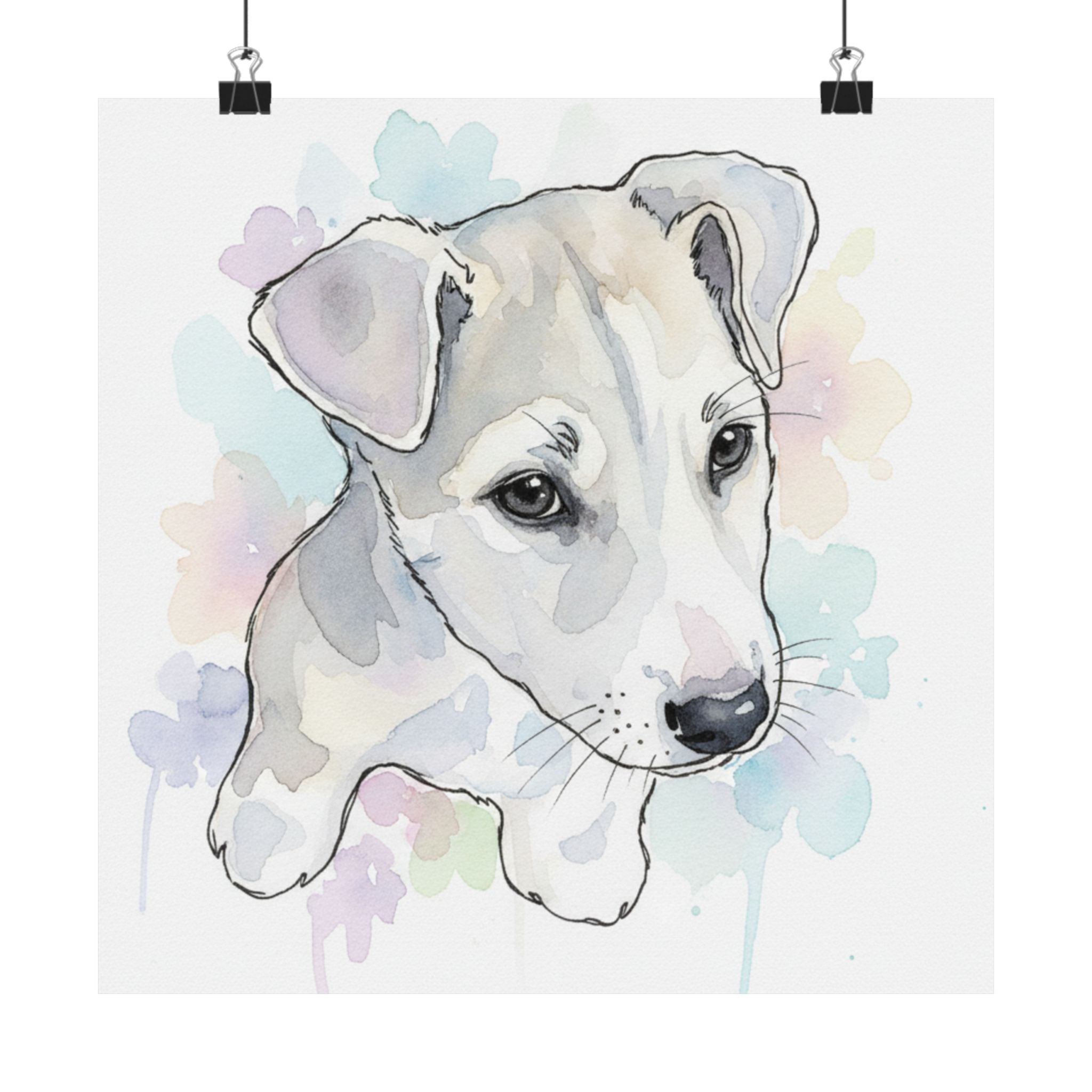 Watercolor — Dog — Matte Poster