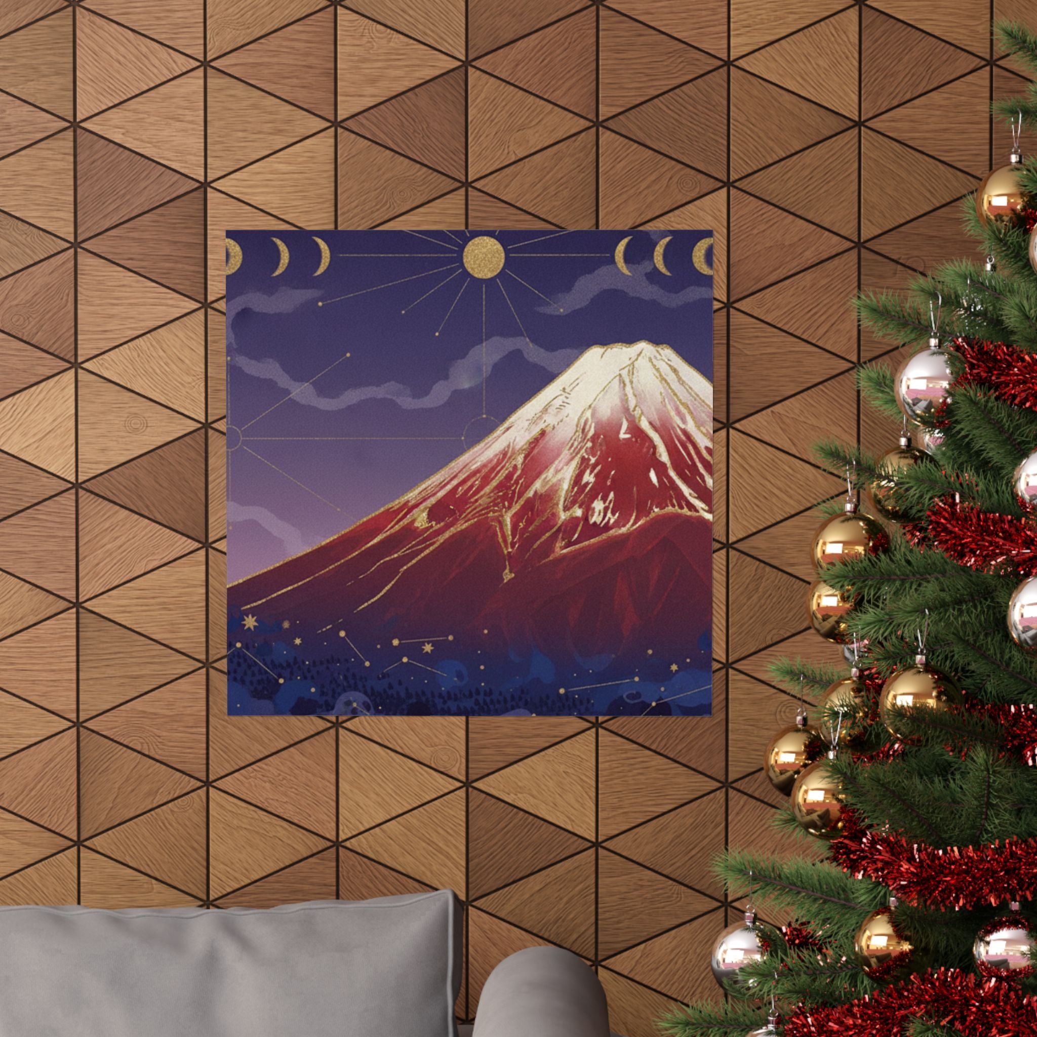 Celestial — South Wind, Clear Sky (Gaifū Kaisei), Also Known As Red Fuji, From The Series Th — Matte Poster