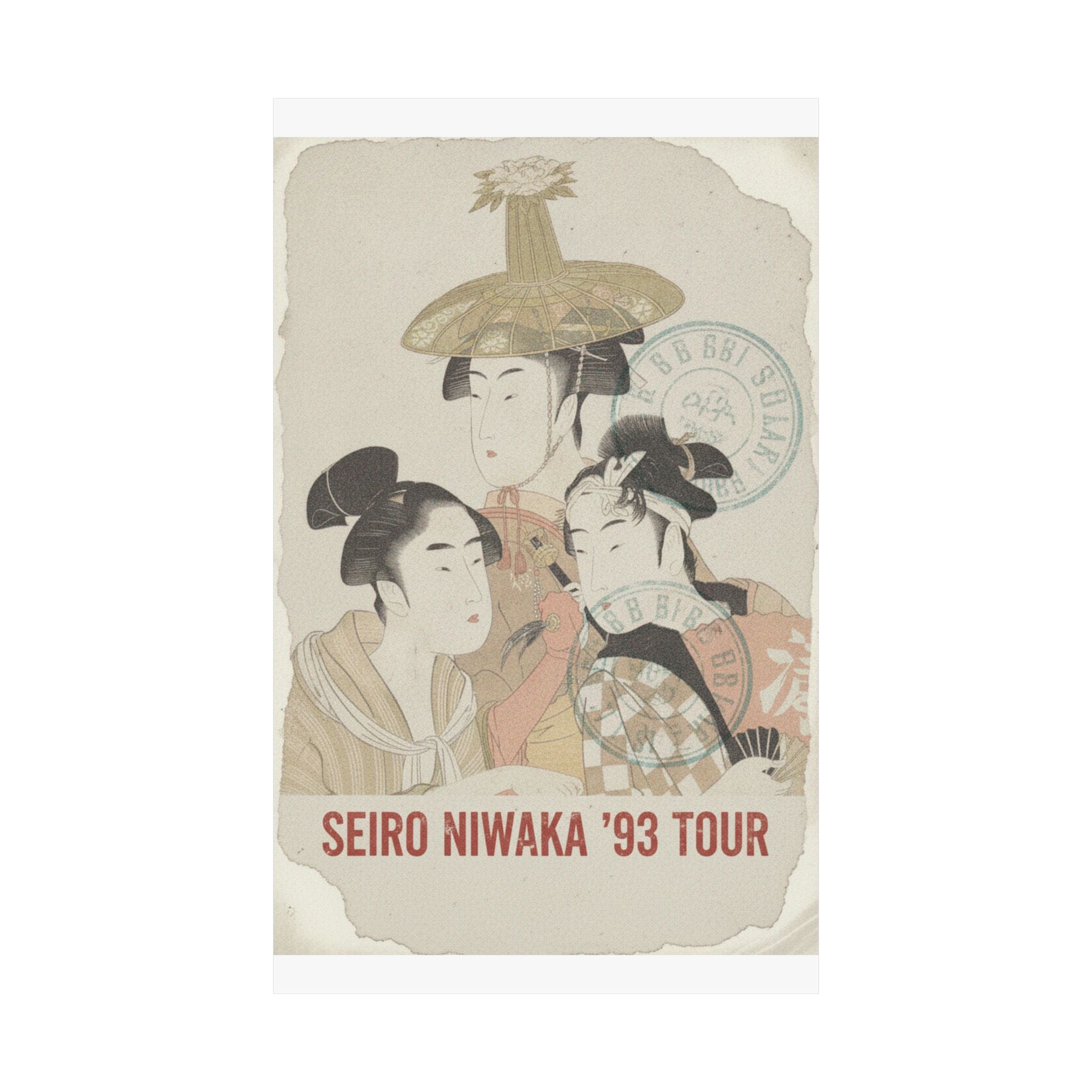 Vintage Bootleg — Seiro Niwaka Onna Geisha No Bu Tojin Shishi Sumo — Matte Poster