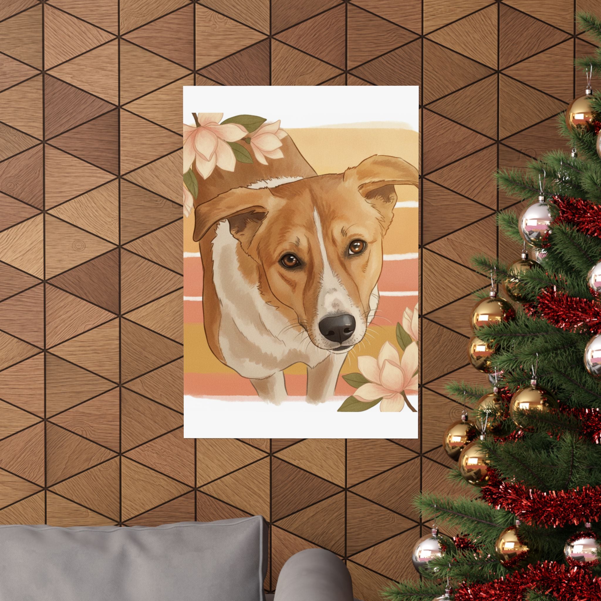 Southern Sunset — Dog — Matte Poster