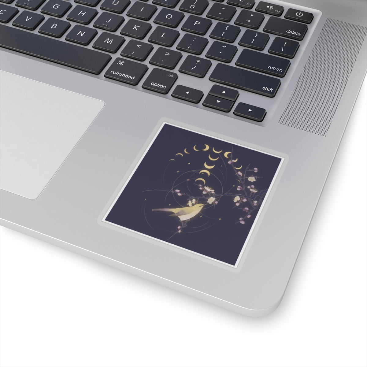Celestial — New Moon; Nightingale On A Plum Branch — Kiss-Cut Sticker