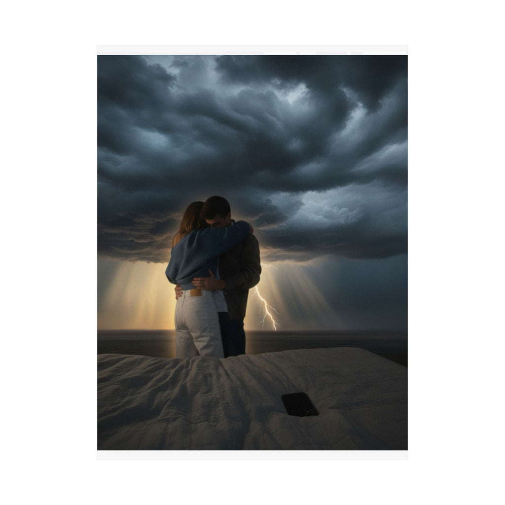 Dramatic Storm — Person — Matte Poster