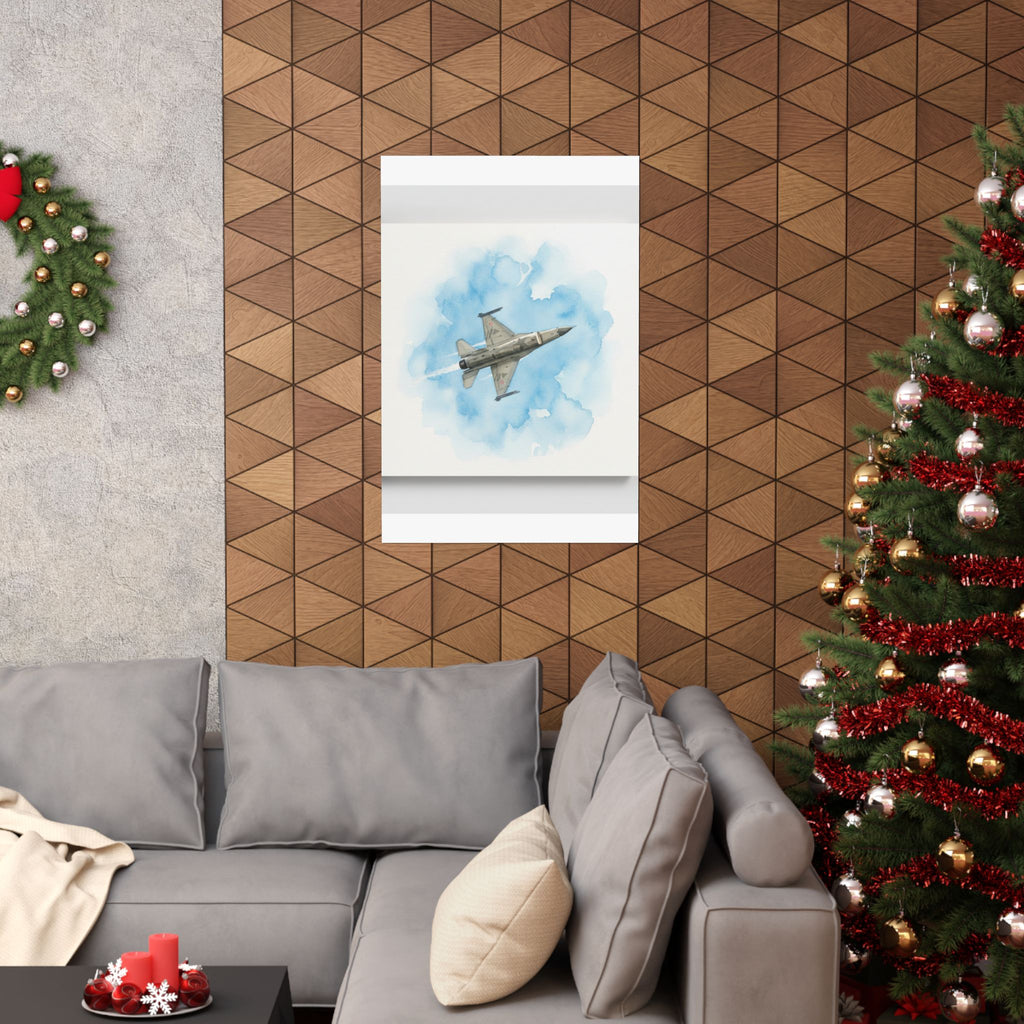 Watercolor — Aircraft — Matte Poster