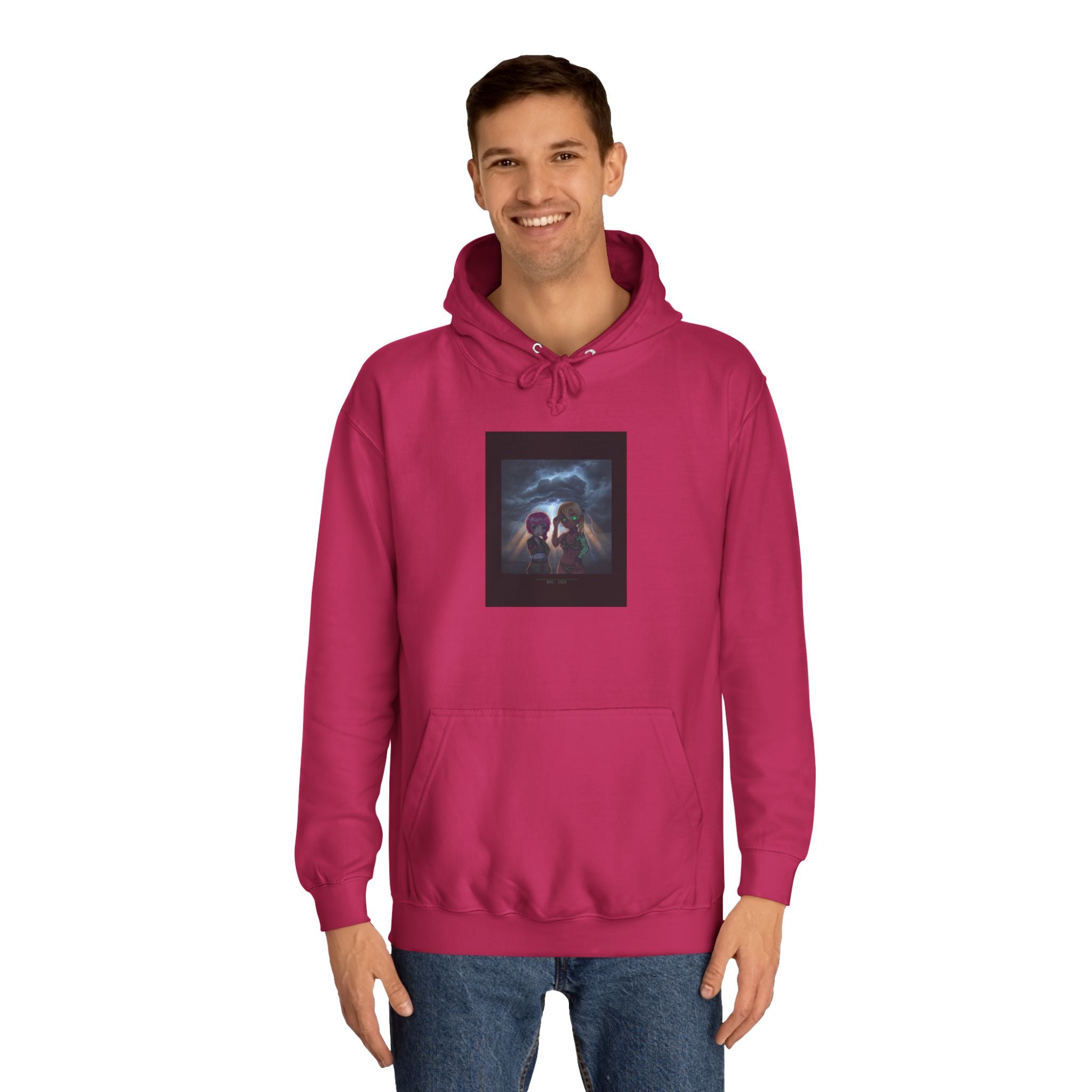 Anime Lightning Storm Sky Dramatic Pullover Hoodie