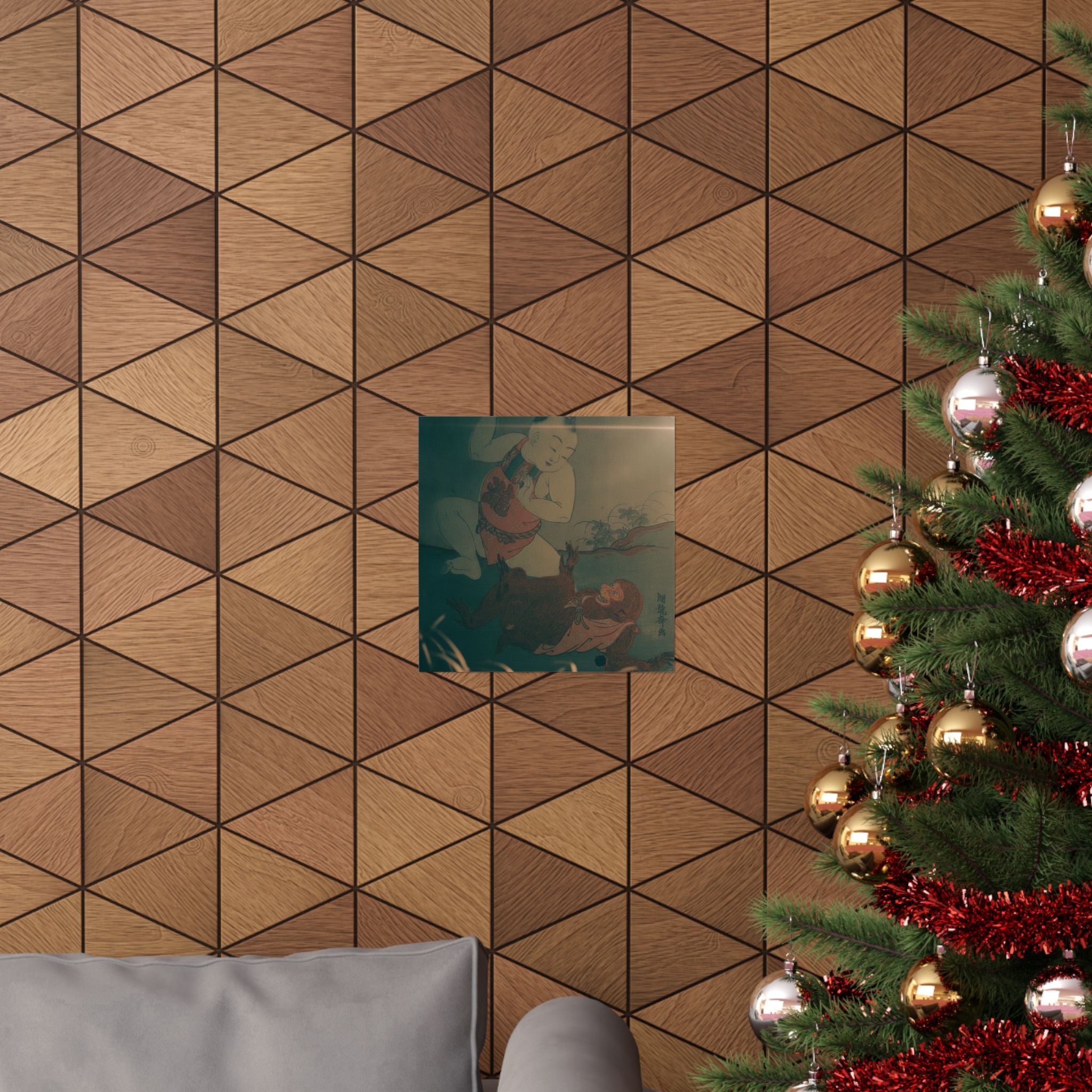 Cinematic — Boy And Monkey Playing — Matte Poster