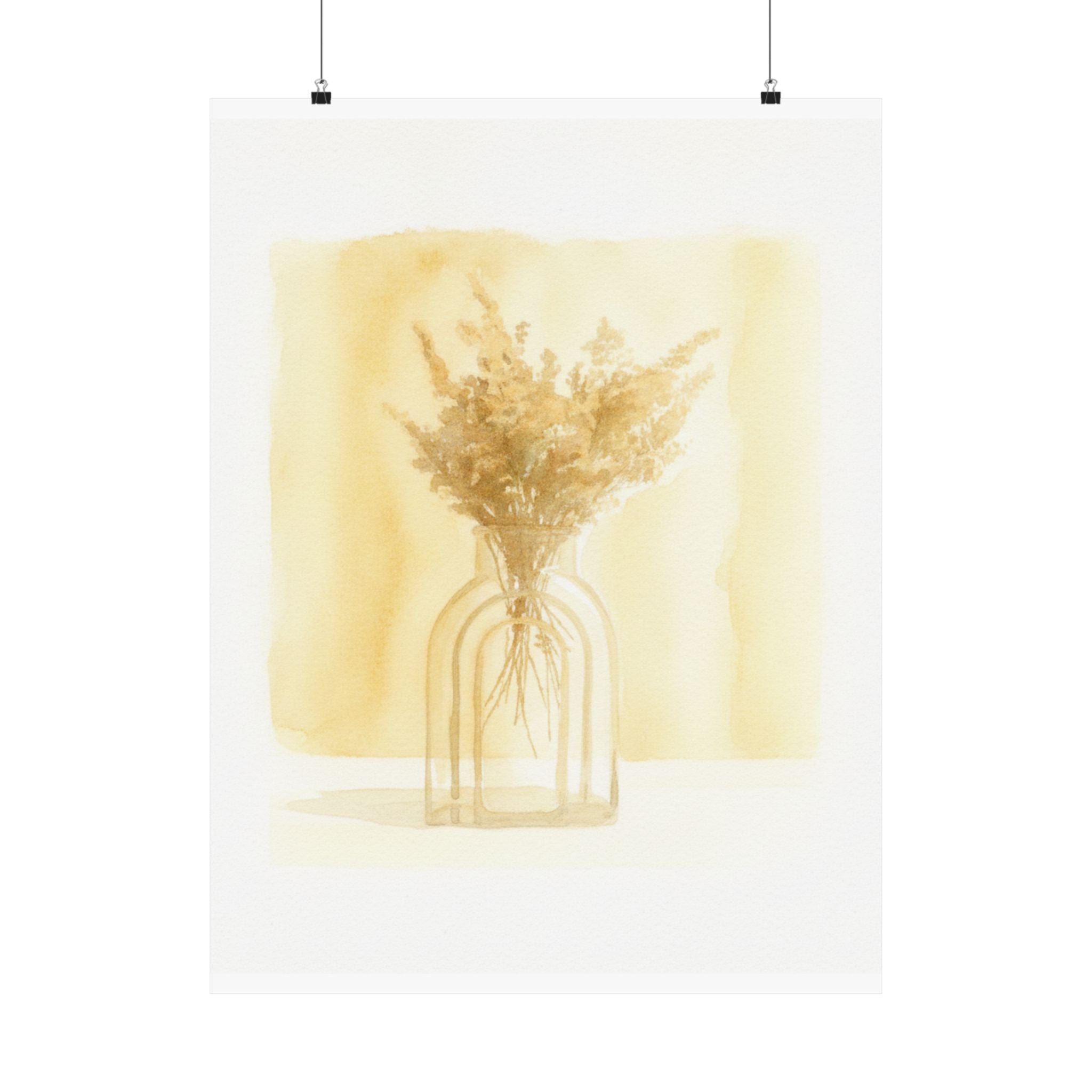 Watercolor — Flowers — Matte Poster