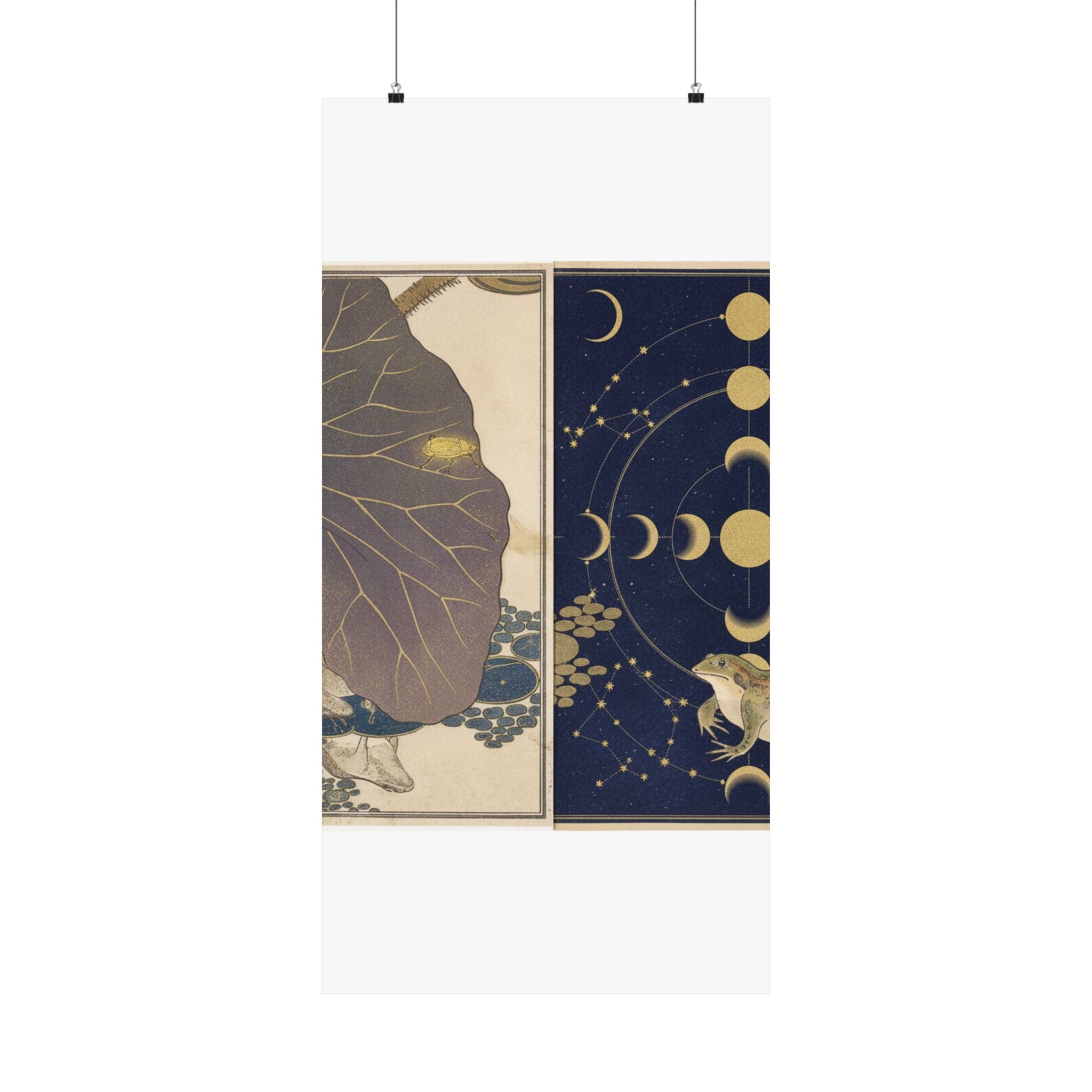 Celestial — Frog (Kaeru); Gold Beetle (Kogane Mushi), From The Picture Book Of Crawling Crea — Matte Poster