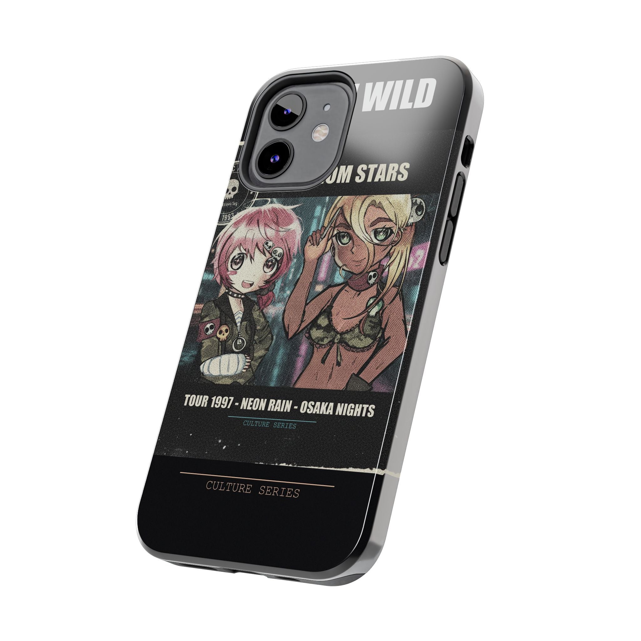 Neon Rain Osaka Nights Anime Tour Poster Phone Case