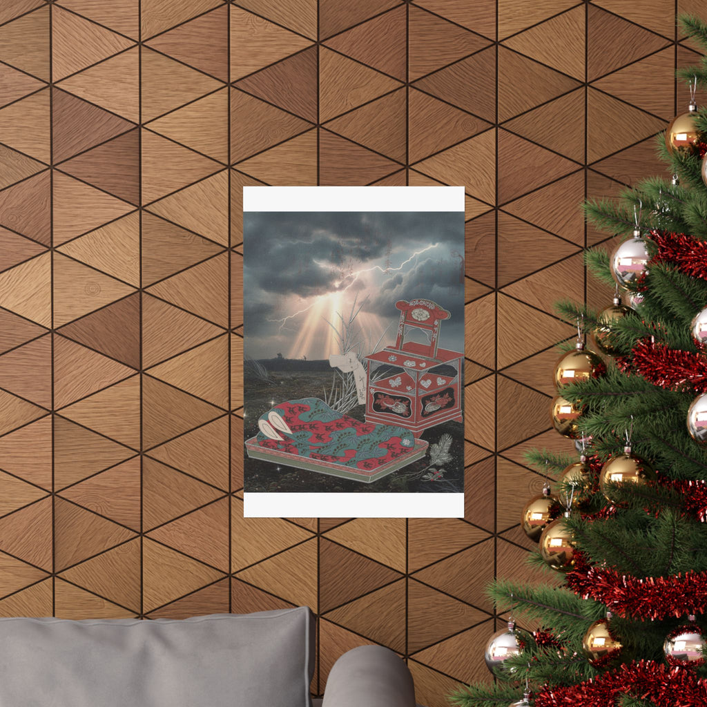 Dramatic Storm — Cabinet For The Toilet And Bed-Clothes — Matte Poster