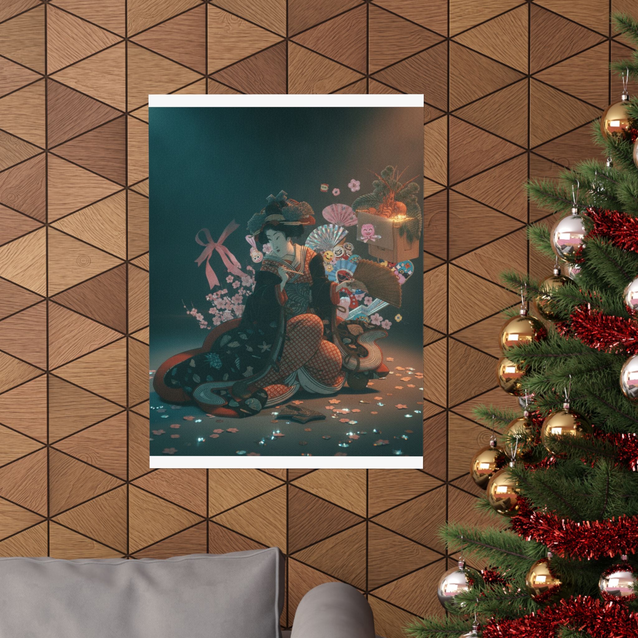 Cinematic — Courtesan And New Year Decoration — Matte Poster