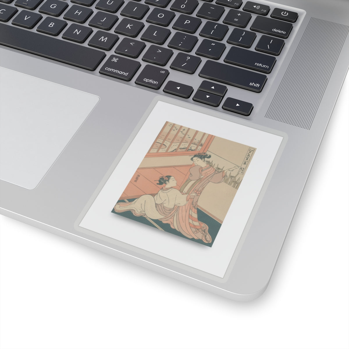 Ecommerce Main — The Flying Down Of Wild Geese At Yoshiwara — Kiss-Cut Sticker