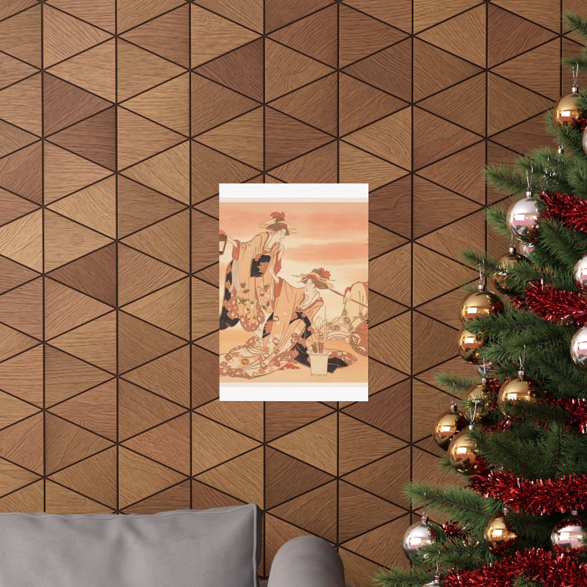 Southern Sunset — Three Young Ladies Visiting Together — Matte Poster