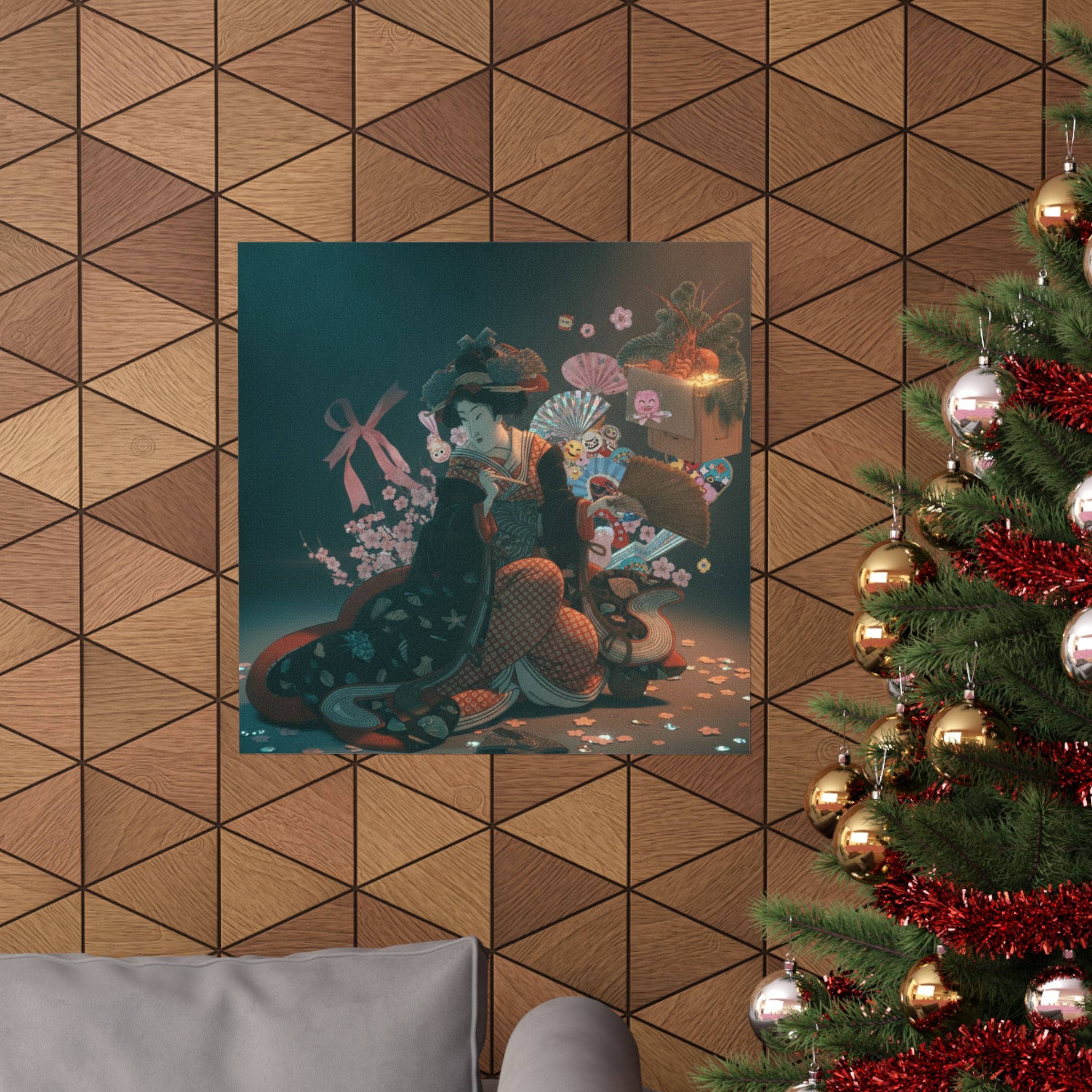 Cinematic — Courtesan And New Year Decoration — Matte Poster