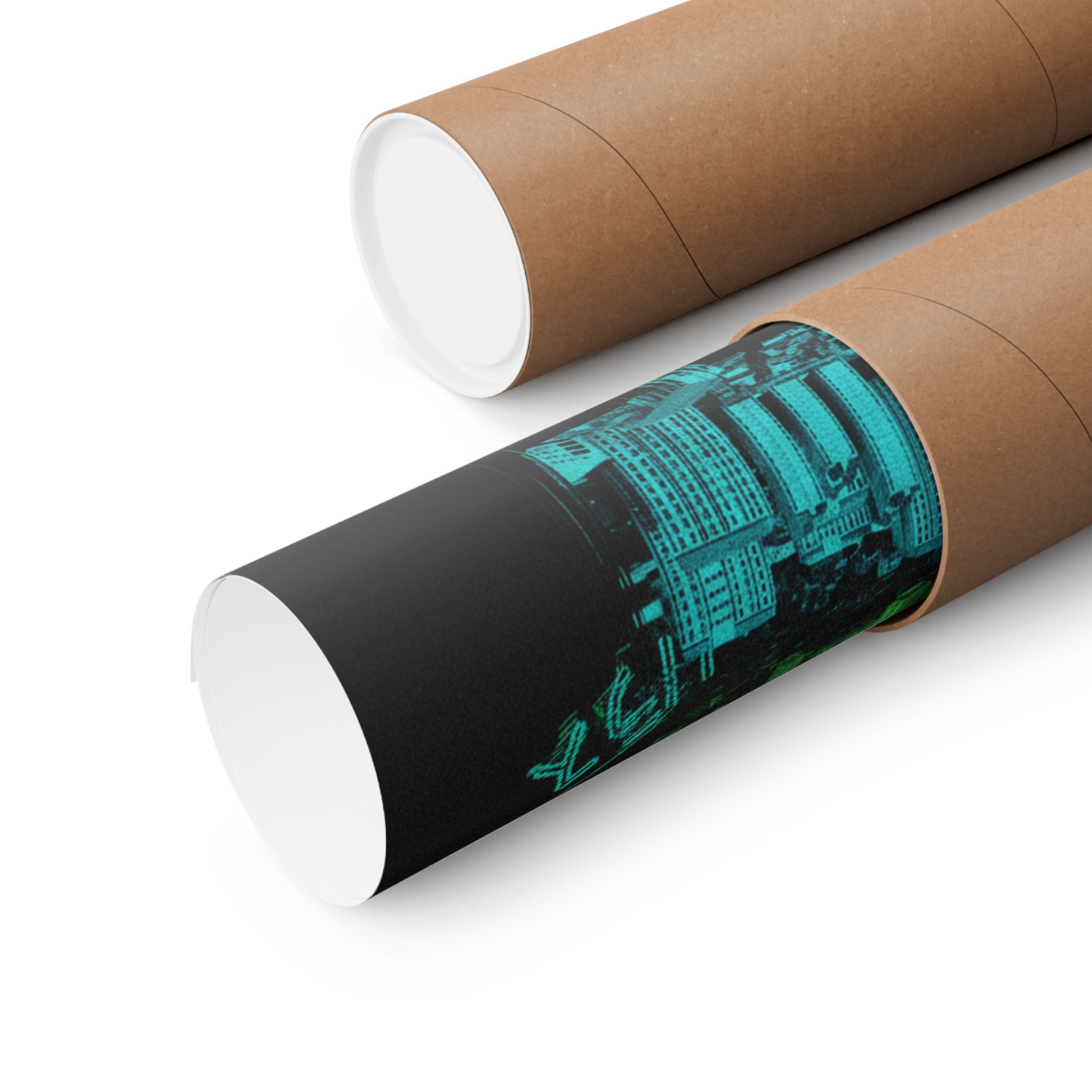 Glitch Culture — Cityscape — Matte Poster