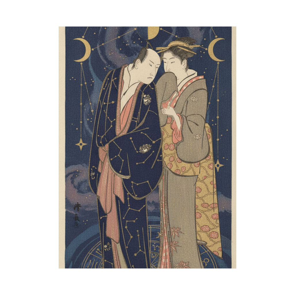 Celestial — Ichikawa Yaozo Iii With A Lady — Matte Poster