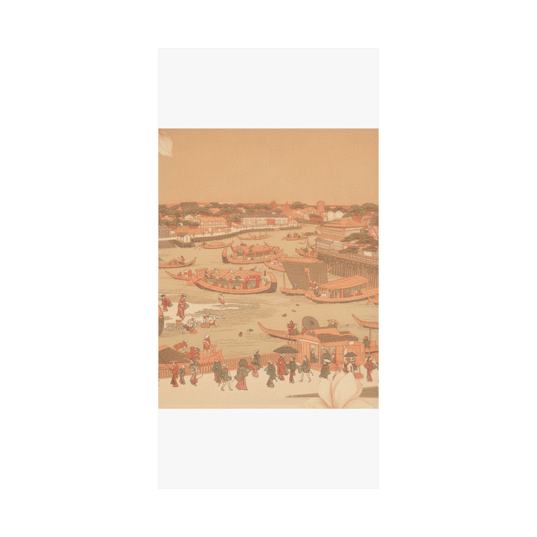 Southern Sunset — New Great Bridge At Naka Zu In Edo — Matte Poster