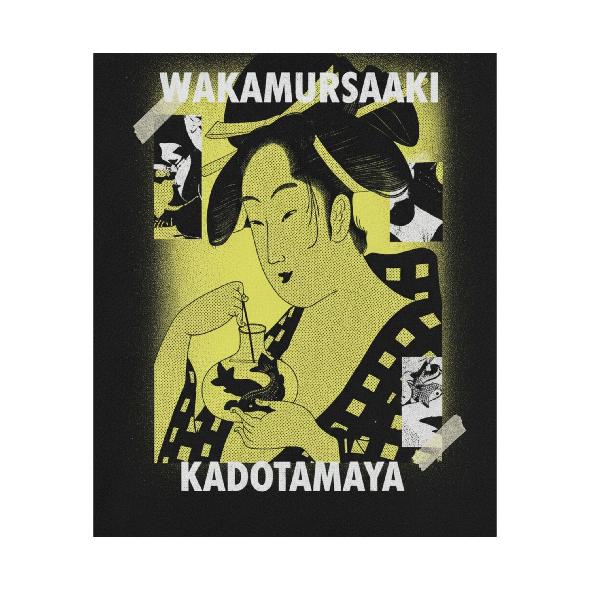 Streetwear Collage — Wakamurasaki Of The Kadotamaya — Matte Poster