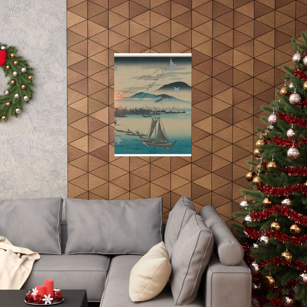 Cinematic — Geese Flying Down To Katada — Matte Poster