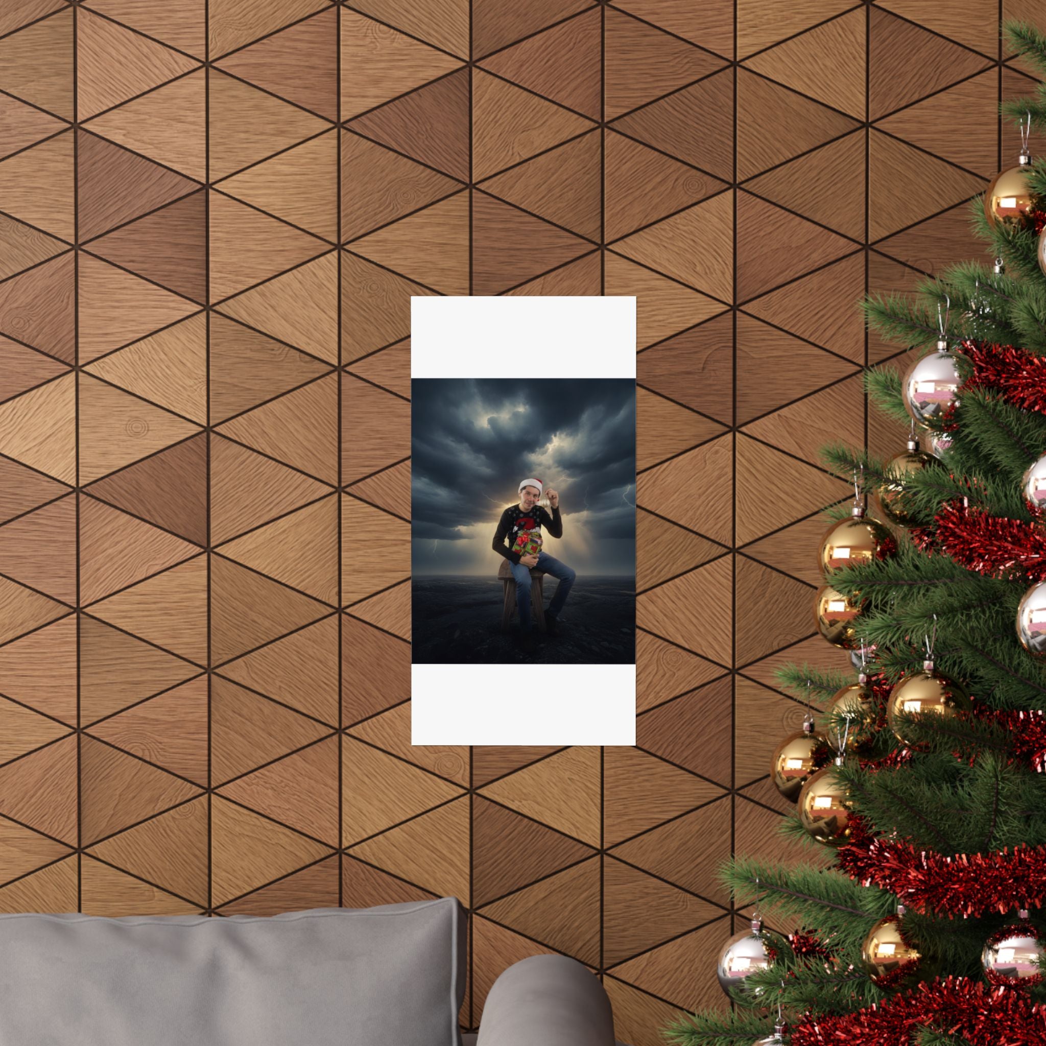Dramatic Storm — Person — Matte Poster