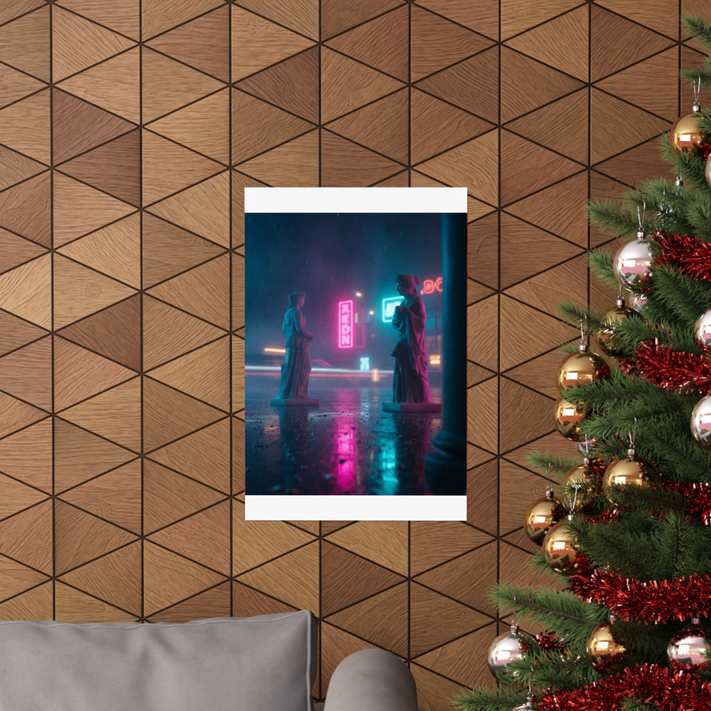 Neon Noir — Person — Matte Poster