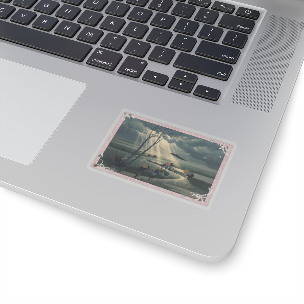 Dramatic Storm — Ejiri In Suruga Province (Sunshū Ejiri), From The Series Thirty-Six Views Of Mou — Kiss-Cut Sticker