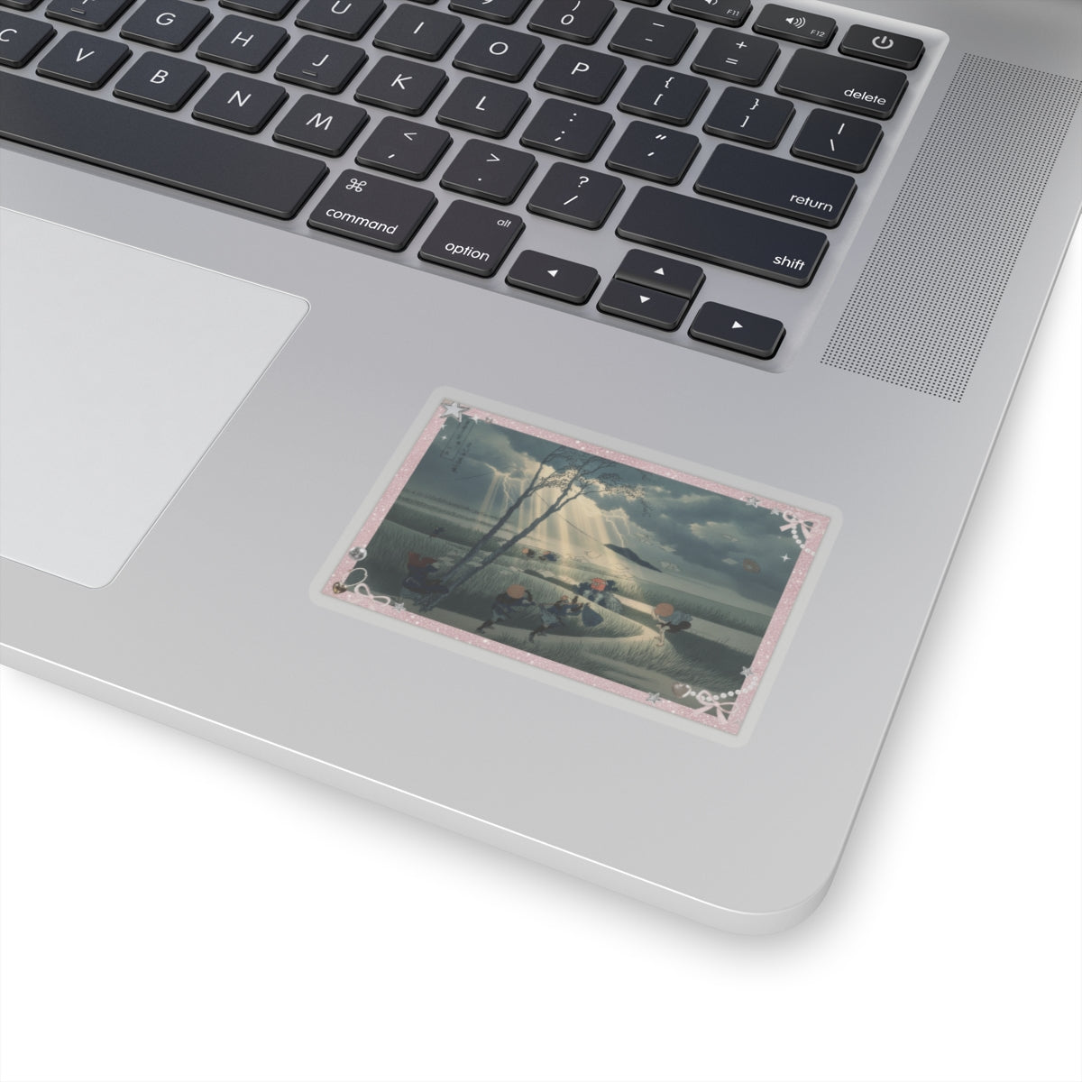 Dramatic Storm — Ejiri In Suruga Province (Sunshū Ejiri), From The Series Thirty-Six Views Of Mou — Kiss-Cut Sticker