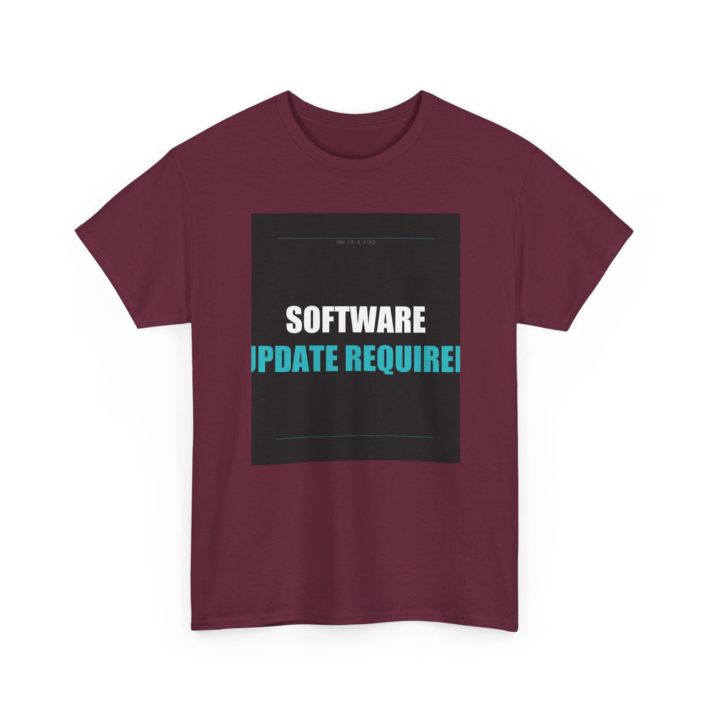 SOFTWARE UPDATE REQUIRED Cyan Type Graphic Tee