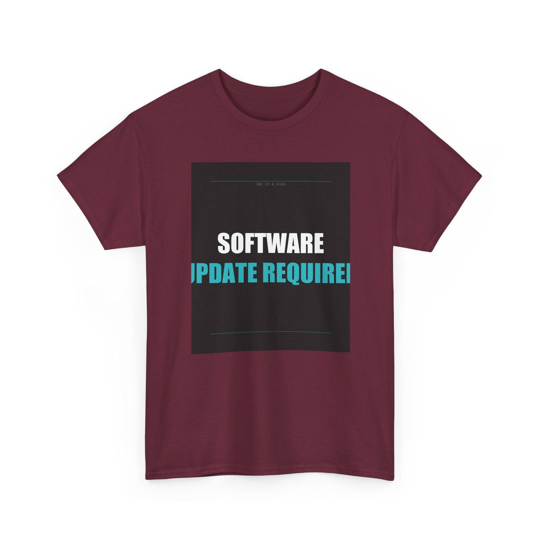 SOFTWARE UPDATE REQUIRED Cyan Type Graphic Tee