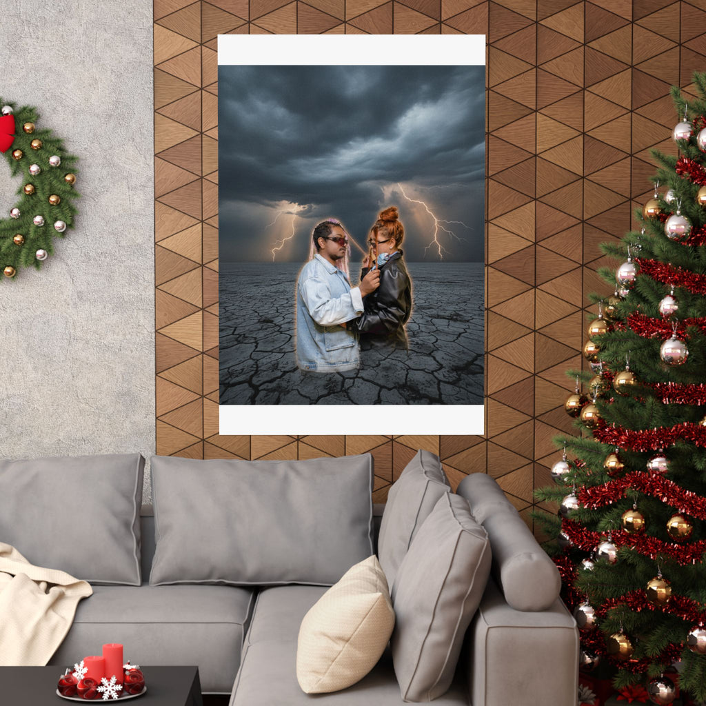 Dramatic Storm — Person — Matte Poster