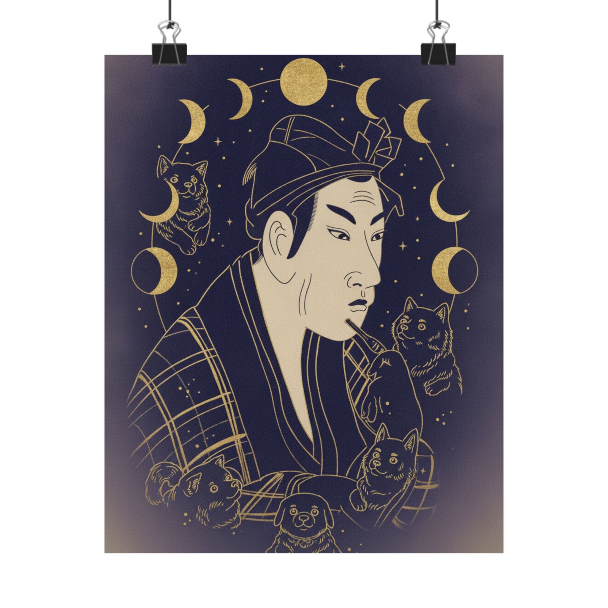 Celestial — The Actor Matsumoto Koshiro As Banzuin Chobei — Matte Poster