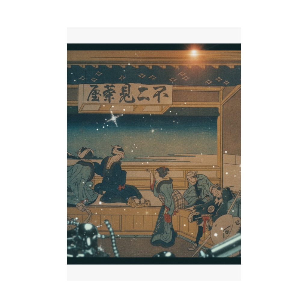 Cinematic — Yoshida On The Tōkaidō (Tōkaidō Yoshida), From The Series Thirty-Six Views Of Mo — Matte Poster