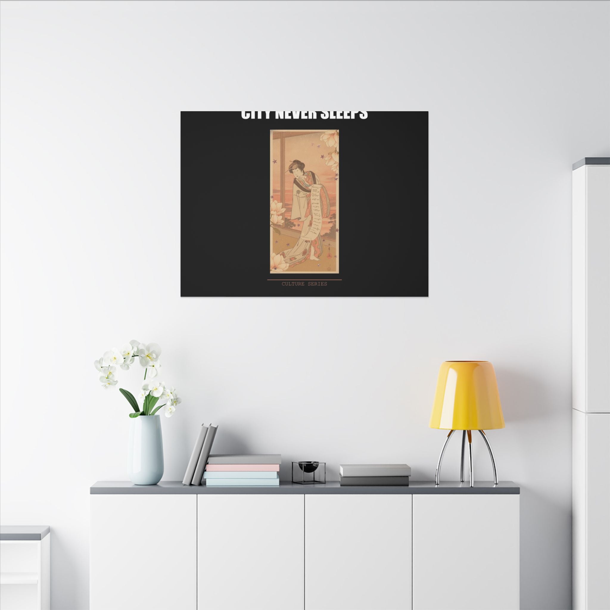 STREET CERTIFIED | The Second Yamashito Kinsaku As A Courtesan Standing In A Room — Matte Canvas